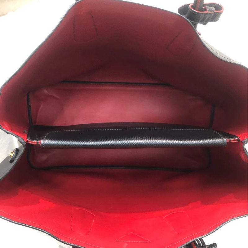 Prada Double Bag 普拉達 皮革 黑色Tote 公事包 XB650-18