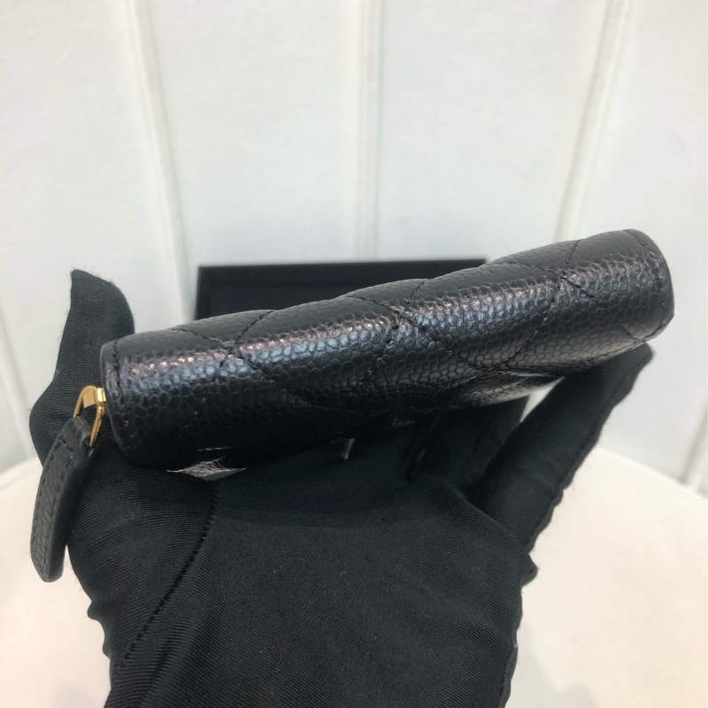 Chanel 黑金拉鏈 卡包 散子包 芯片 XB652-5