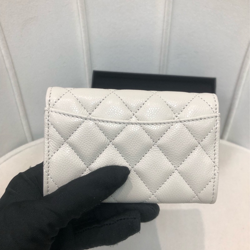 Chanel 灰白色卡包 芯片XB654-1