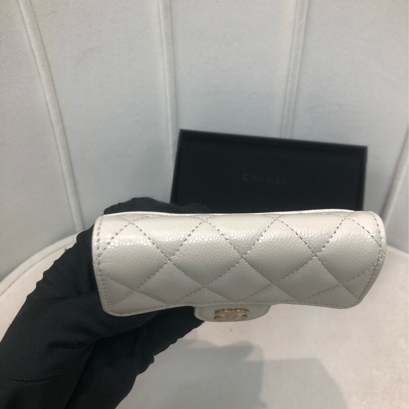 Chanel 灰白色卡包 芯片XB654-3