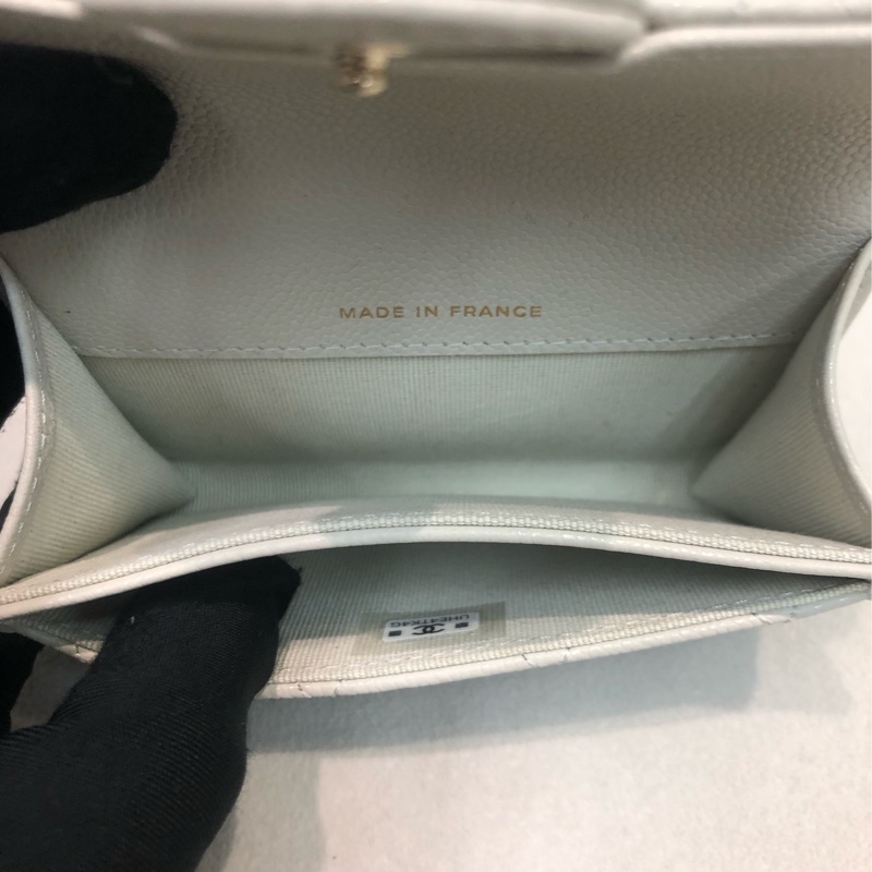Chanel 灰白色卡包 芯片XB654-9