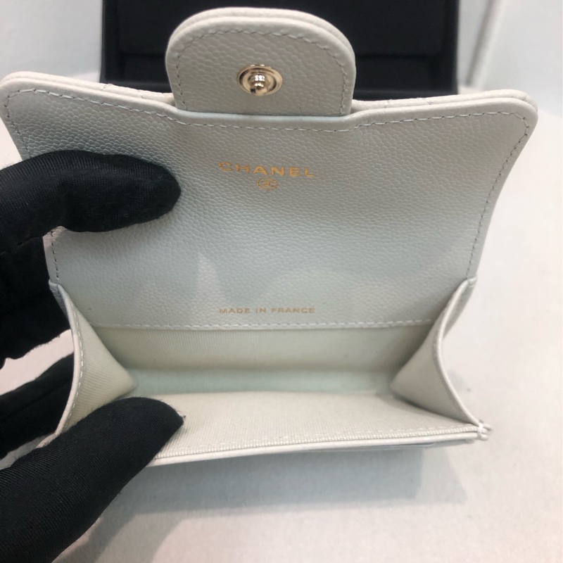 Chanel 灰白色卡包 芯片XB654-10