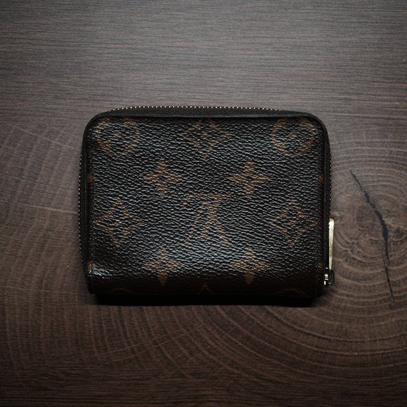 LOUIS VUITTON M60067 拉鏈零錢包 LV 拉鏈皮夾 男士皮夾 皮夾 錢包 短夾-3