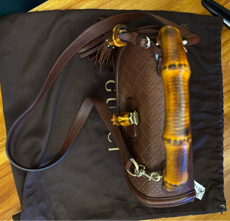 Gucci經典竹節包手提肩背兩用包-2