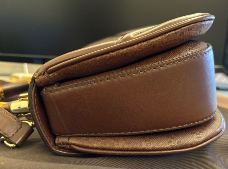 Gucci經典竹節包手提肩背兩用包-4