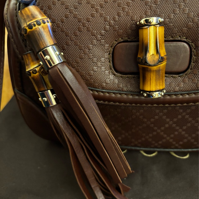 Gucci經典竹節包手提肩背兩用包-5