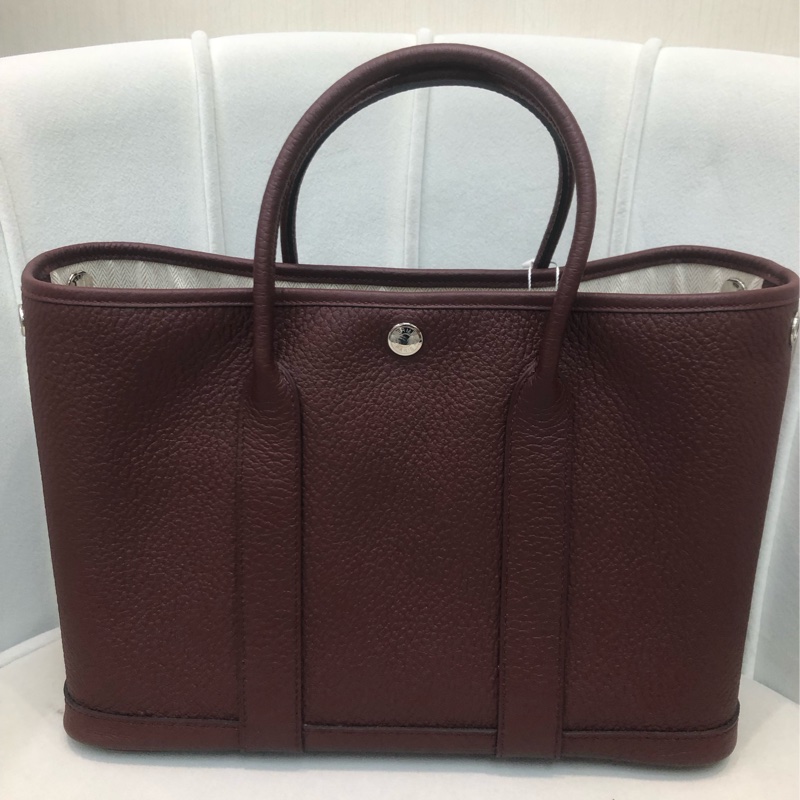 Hermes GP30 皮革 酒紅色 XB657-1