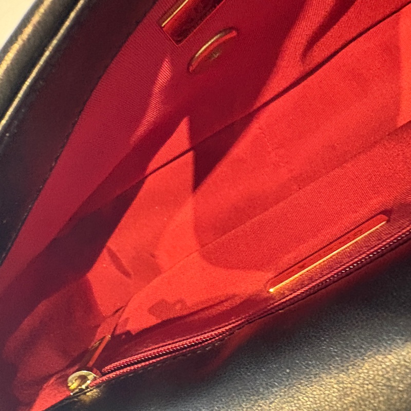 Chanel 香奈兒19bag 小號 黑金 山羊皮 26*16*9 晶片款-14