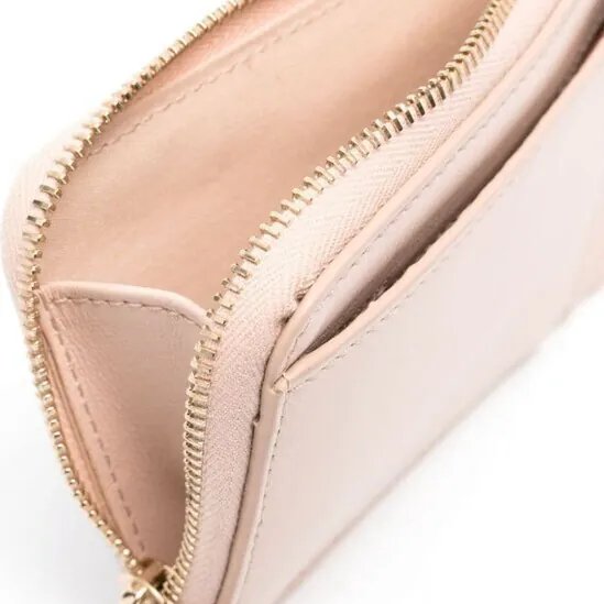 Chloé Sense刺繡卡片零錢包-粉-1