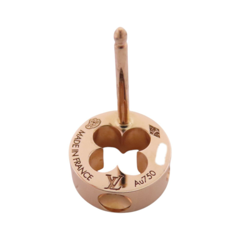 LOUIS VUITTON 18K玫瑰金Empreinte Earrings金扣耳環-6