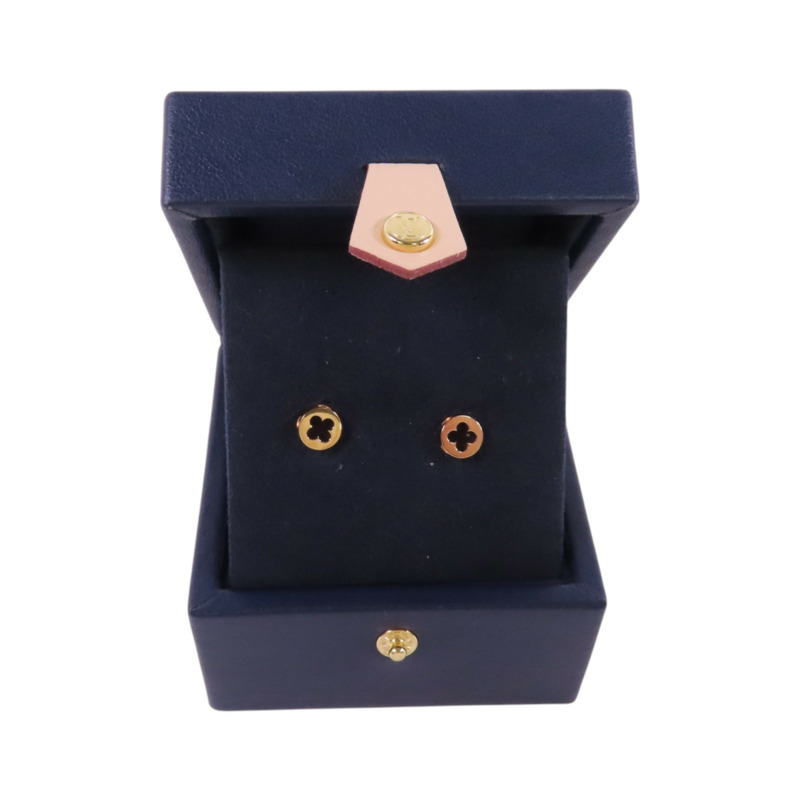 LOUIS VUITTON 18K玫瑰金Empreinte Earrings金扣耳環-9