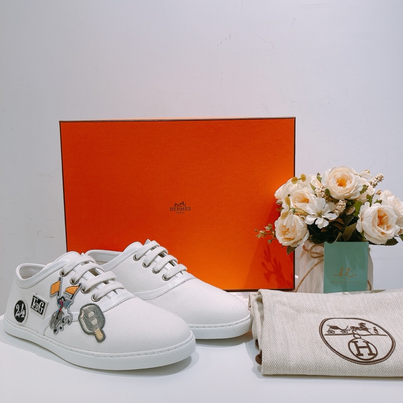 TW4393 Hermēs愛馬仕波鞋 小白鞋 Innocent Sneaker 36.5 Size White-15