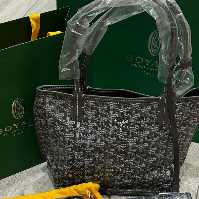 Goyard mini tote 灰色-0