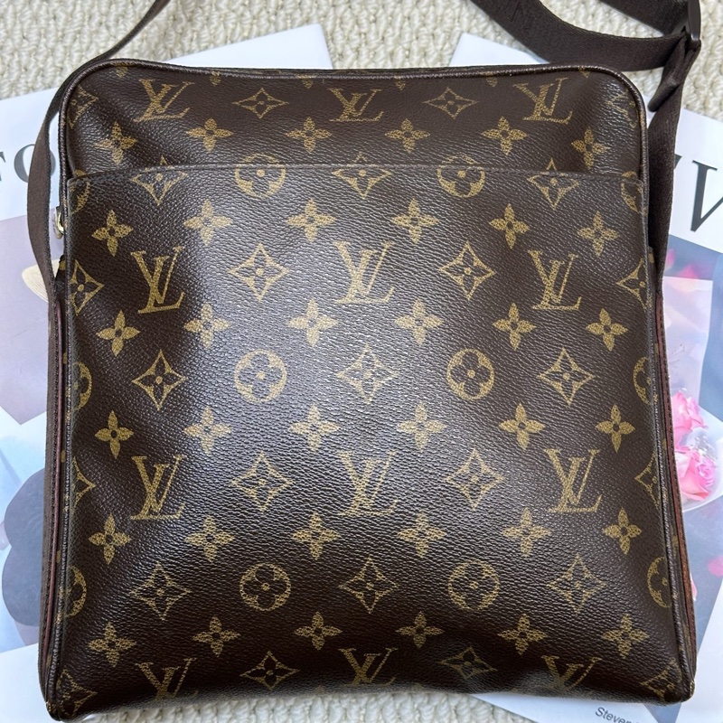 Lv 中古 郵差斜挎包 尺寸約25×26cm~-0