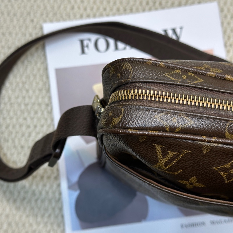 Lv 中古 郵差斜挎包 尺寸約25×26cm~-8