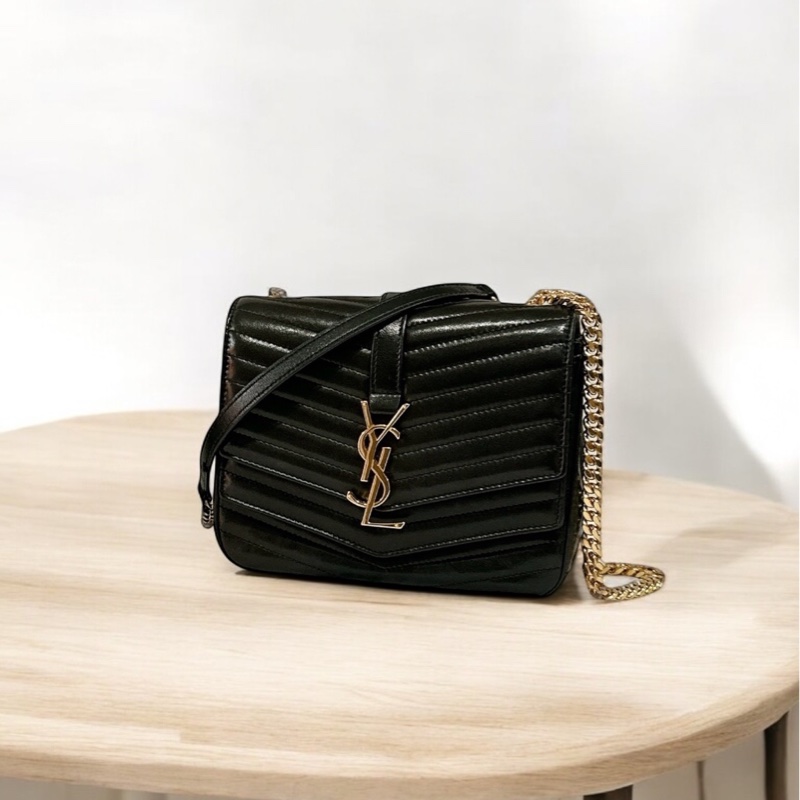 莉亞精品♡Ysl 雙層信封包 二手美包-0