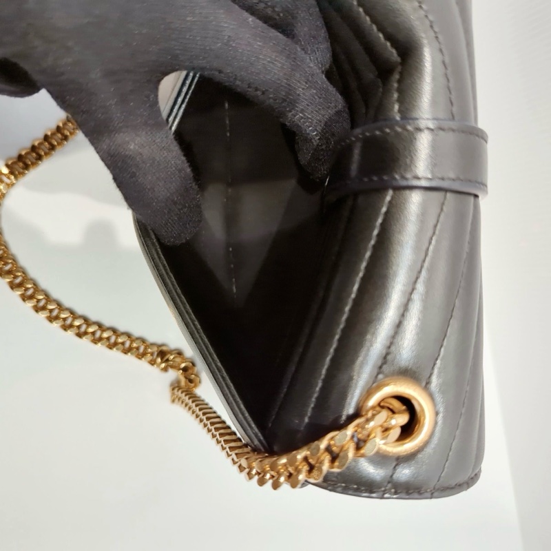 莉亞精品♡Ysl 雙層信封包 二手美包-8