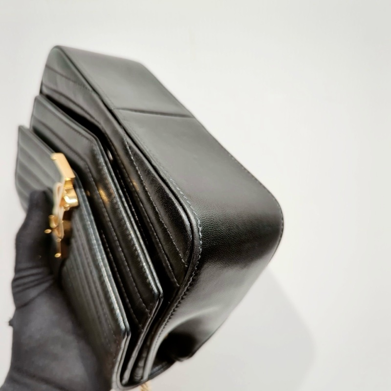 莉亞精品♡Ysl 雙層信封包 二手美包-12