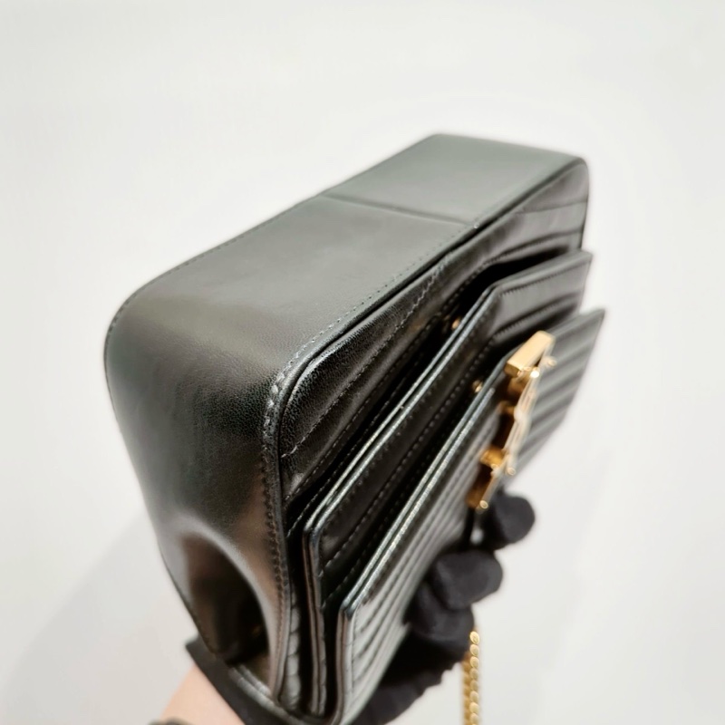 莉亞精品♡Ysl 雙層信封包 二手美包-15