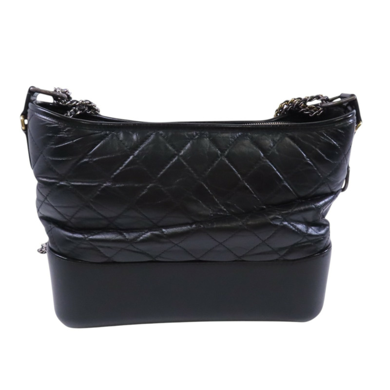 CHANEL 牛皮皮革Gabrielle Medium金扣鏈帶肩背袋-1