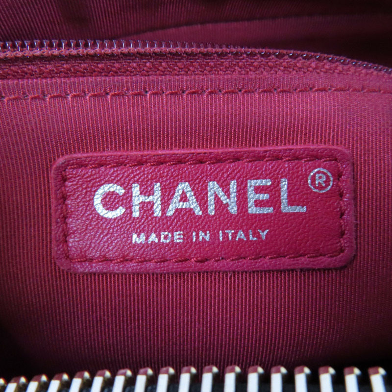 CHANEL 牛皮皮革Gabrielle Medium金扣鏈帶肩背袋-5