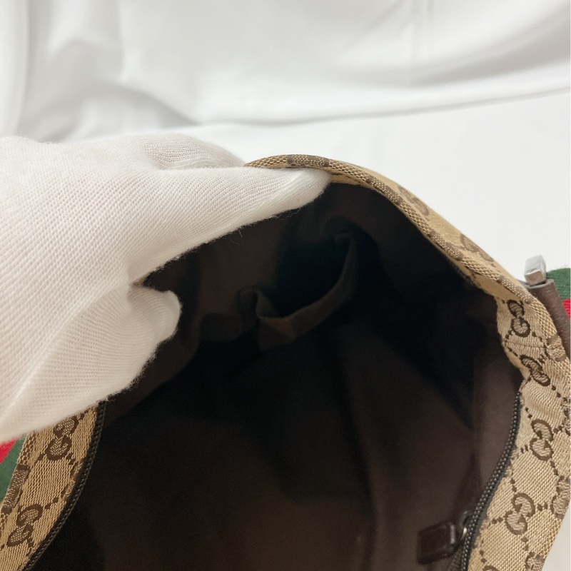 莉亞精品♡Gucci 189751 拉鍊斜背包 九新美包-18