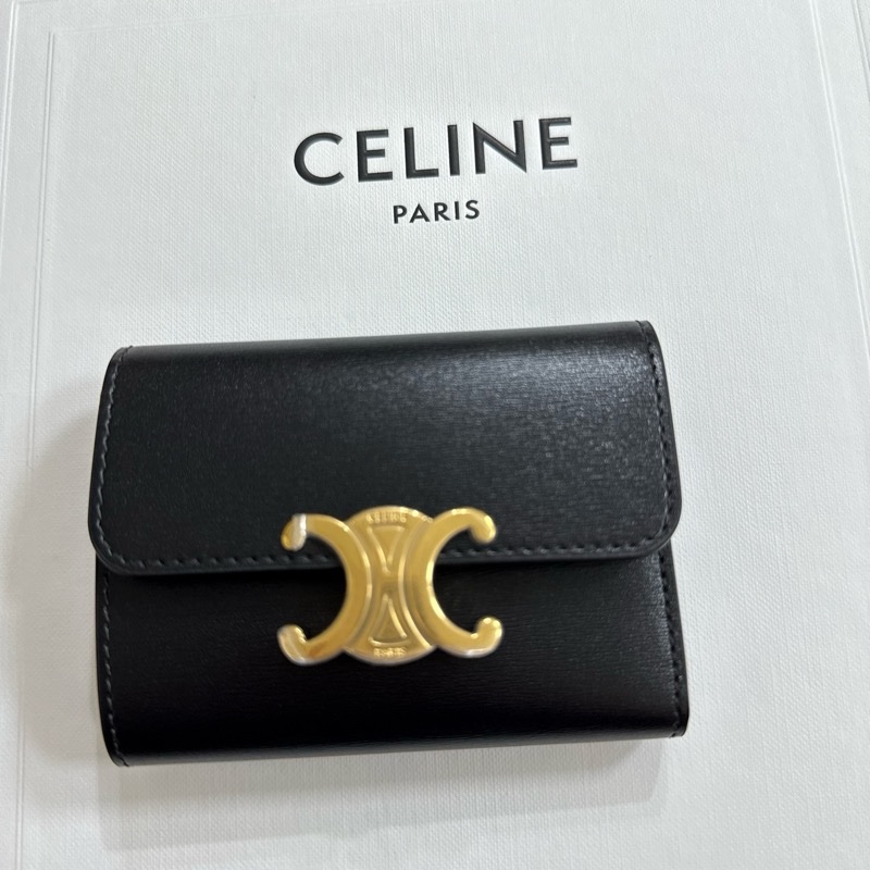 Celine TRIOMPHE配零錢袋短款錢包-11