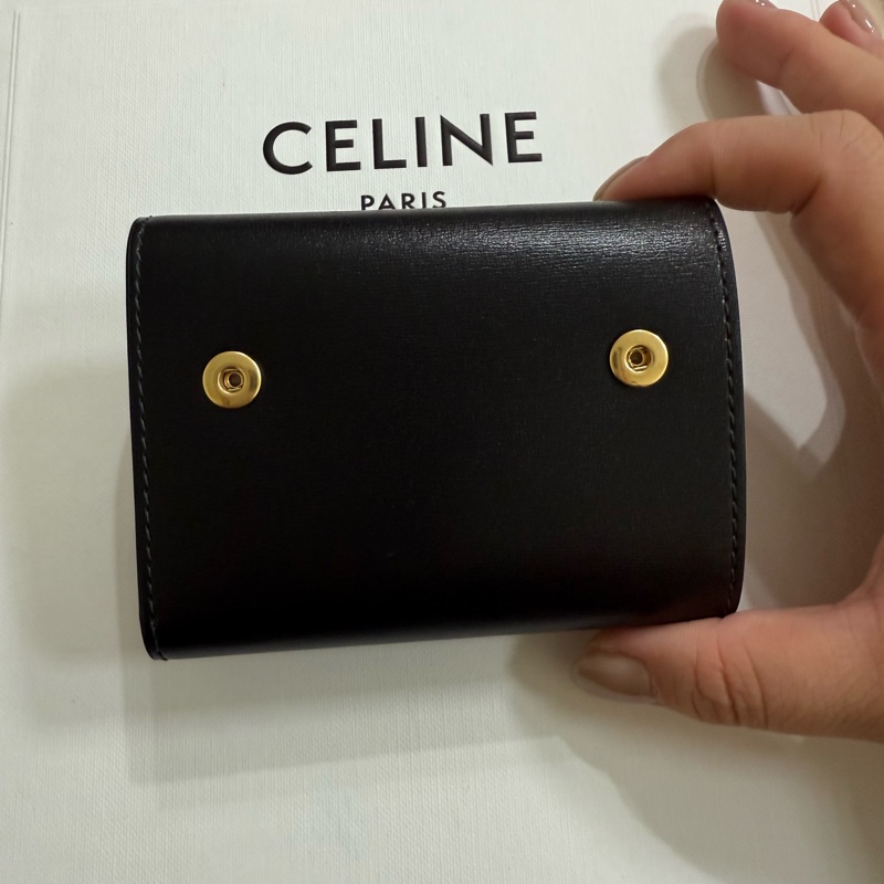 Celine TRIOMPHE配零錢袋短款錢包-16