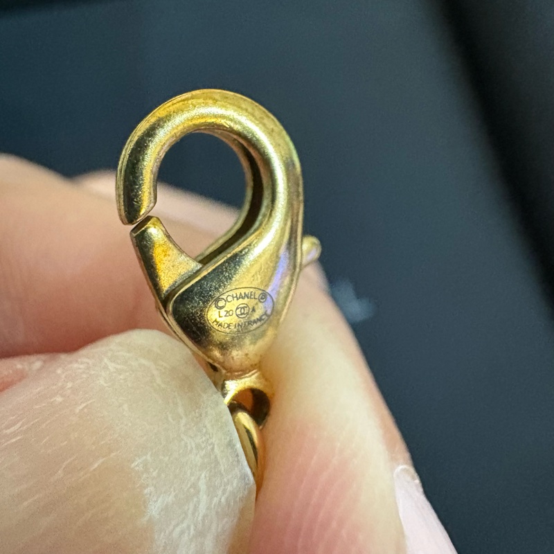 Chanel 華麗重工款 金銀雙色水鑽領片項鍊 法國製-7