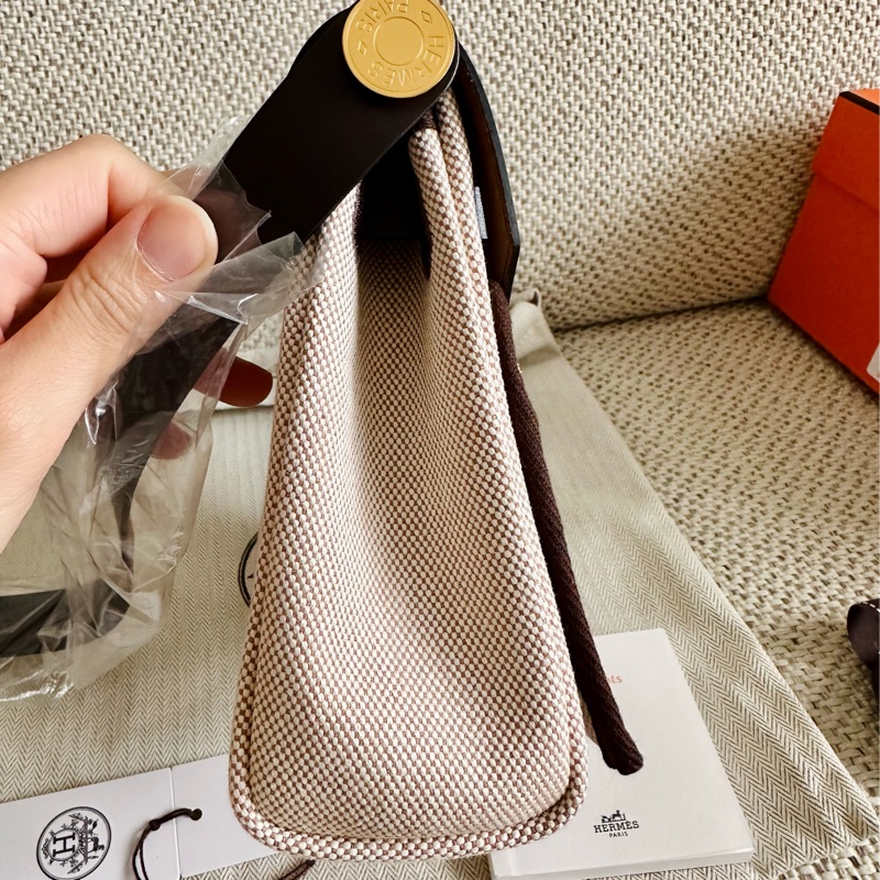 ~~Hermes mini Herbag 20 烏木色金釦~~-4