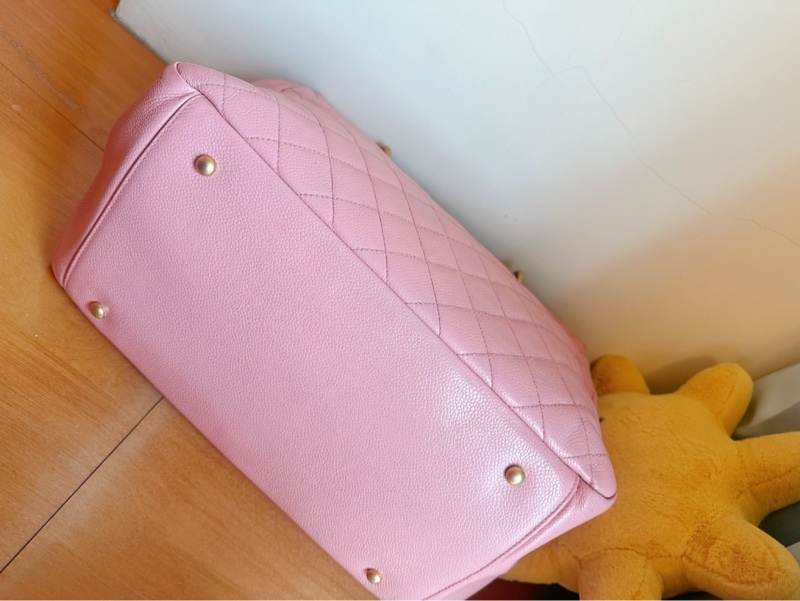 Chanel 🌹vintage 托特包 肩背包 乾燥玫瑰 荔枝牛皮（提供正品證書-4