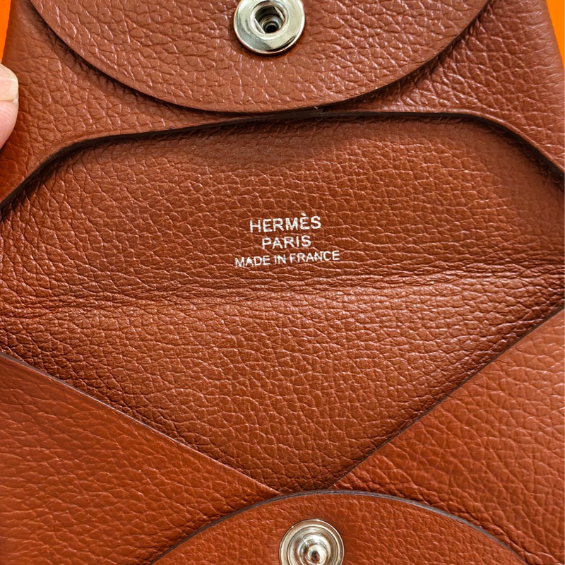 🧡 Hermès 愛馬仕 豆干色零錢包🧡-2