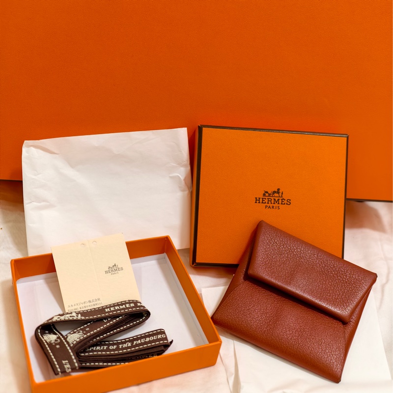 🧡 Hermès 愛馬仕 豆干色零錢包🧡-5