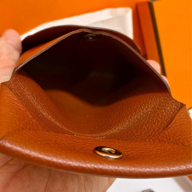 🧡 Hermès 愛馬仕 豆干色零錢包🧡-13
