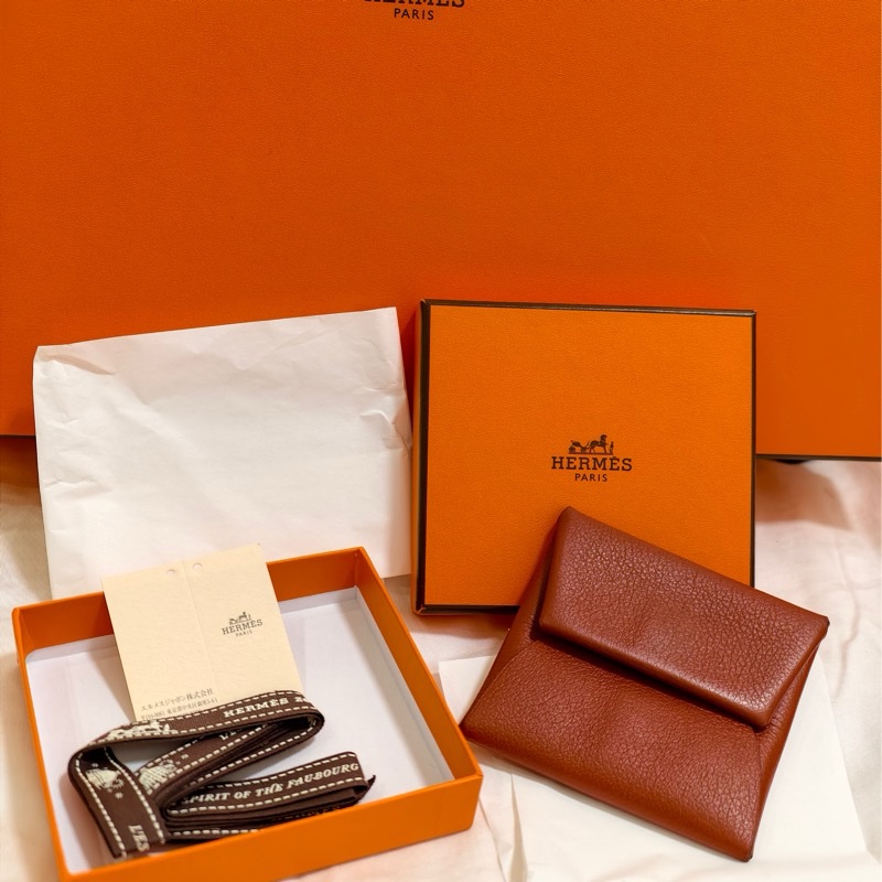 🧡 Hermès 愛馬仕 豆干色零錢包🧡-15