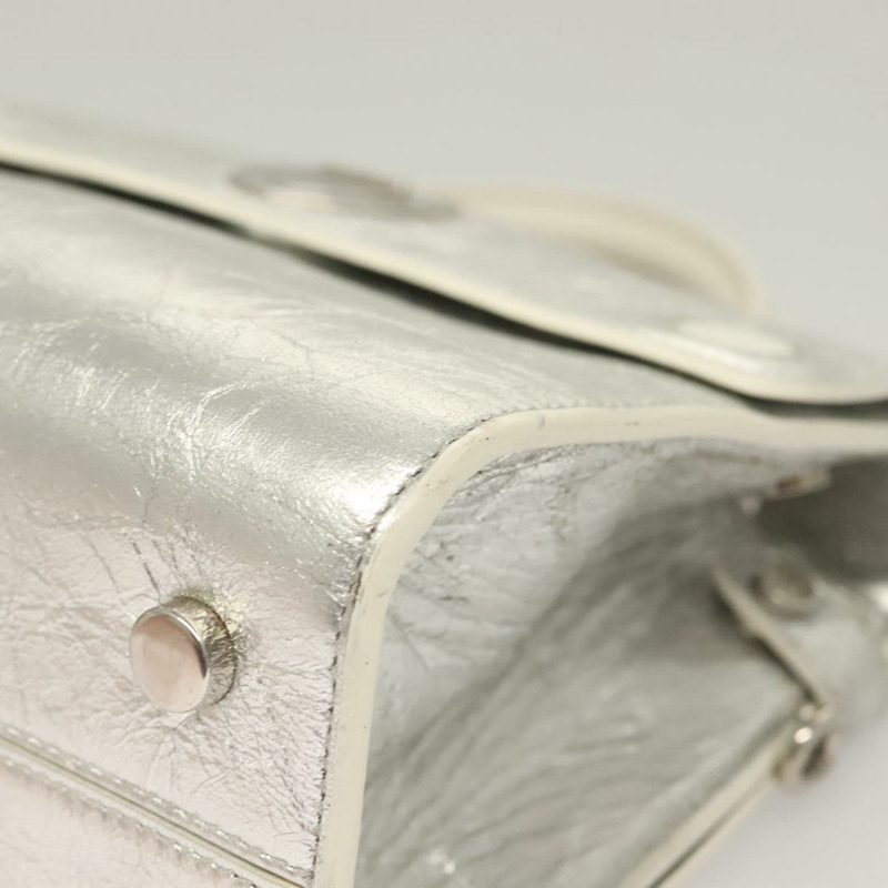 【日本直送】Christian Dior Ever 迷你手提包 皮革 2 款 銀色 正品 bs27633-13