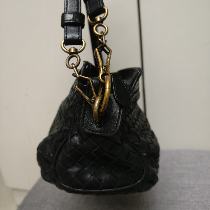 🔥衝破200銷售🔥【限時降價回饋至9/21】㊣✨Bottega Veneta ✨寶緹嘉 BV 羊皮 黑色 編織 雲朵包 肩背包 手提包 編織包 斜背包/二手包/二手精品/保證正品🌳二手樹屋🌳-2