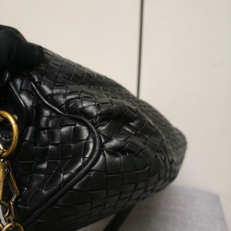 🔥衝破200銷售🔥【限時降價回饋至9/21】㊣✨Bottega Veneta ✨寶緹嘉 BV 羊皮 黑色 編織 雲朵包 肩背包 手提包 編織包 斜背包/二手包/二手精品/保證正品🌳二手樹屋🌳-9
