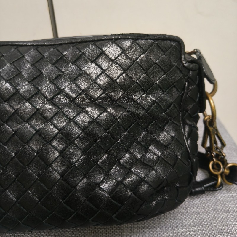 🔥衝破200銷售🔥【限時降價回饋至9/21】㊣✨Bottega Veneta ✨寶緹嘉 BV 羊皮 黑色 編織 雲朵包 肩背包 手提包 編織包 斜背包/二手包/二手精品/保證正品🌳二手樹屋🌳-14