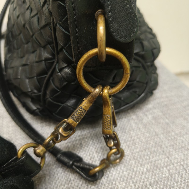 🔥衝破200銷售🔥【限時降價回饋至9/21】㊣✨Bottega Veneta ✨寶緹嘉 BV 羊皮 黑色 編織 雲朵包 肩背包 手提包 編織包 斜背包/二手包/二手精品/保證正品🌳二手樹屋🌳-24