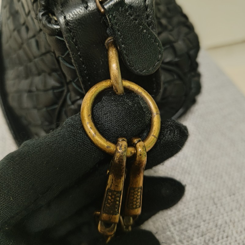 🔥衝破200銷售🔥【限時降價回饋至9/21】㊣✨Bottega Veneta ✨寶緹嘉 BV 羊皮 黑色 編織 雲朵包 肩背包 手提包 編織包 斜背包/二手包/二手精品/保證正品🌳二手樹屋🌳-26