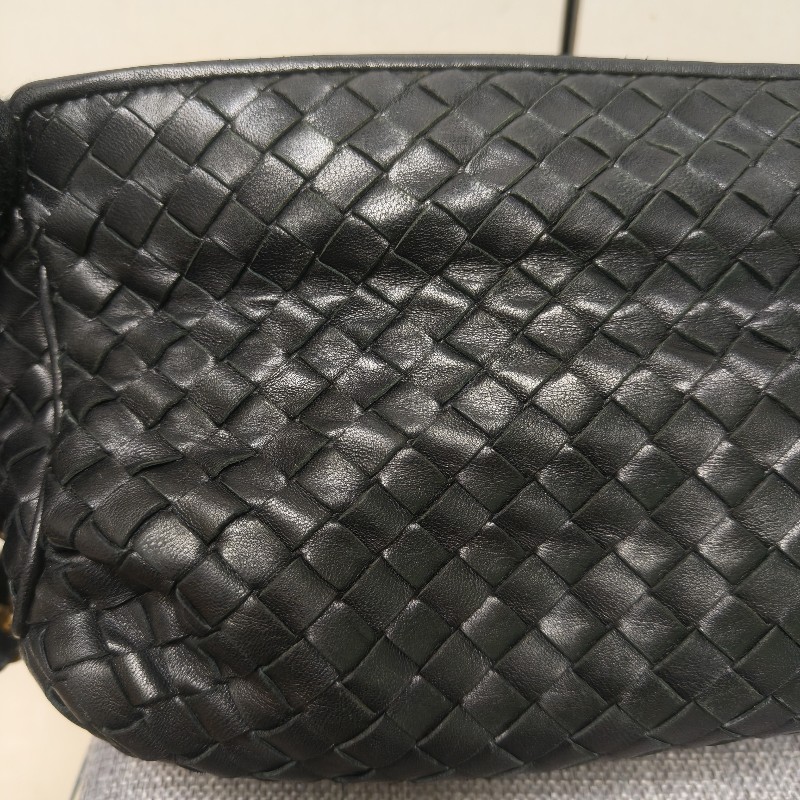 🔥衝破200銷售🔥【限時降價回饋至9/21】㊣✨Bottega Veneta ✨寶緹嘉 BV 羊皮 黑色 編織 雲朵包 肩背包 手提包 編織包 斜背包/二手包/二手精品/保證正品🌳二手樹屋🌳-29
