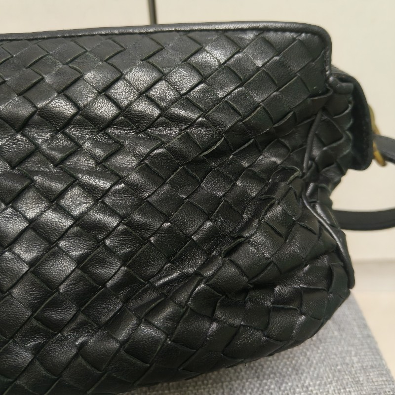 🔥衝破200銷售🔥【限時降價回饋至9/21】㊣✨Bottega Veneta ✨寶緹嘉 BV 羊皮 黑色 編織 雲朵包 肩背包 手提包 編織包 斜背包/二手包/二手精品/保證正品🌳二手樹屋🌳-30