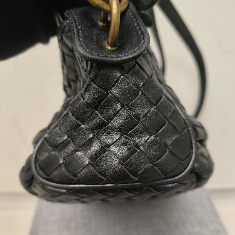 🔥衝破200銷售🔥【限時降價回饋至9/21】㊣✨Bottega Veneta ✨寶緹嘉 BV 羊皮 黑色 編織 雲朵包 肩背包 手提包 編織包 斜背包/二手包/二手精品/保證正品🌳二手樹屋🌳-33