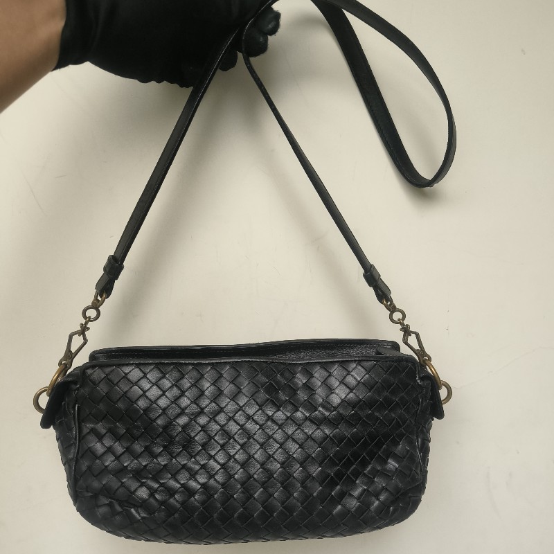 🔥衝破200銷售🔥【限時降價回饋至9/21】㊣✨Bottega Veneta ✨寶緹嘉 BV 羊皮 黑色 編織 雲朵包 肩背包 手提包 編織包 斜背包/二手包/二手精品/保證正品🌳二手樹屋🌳-55