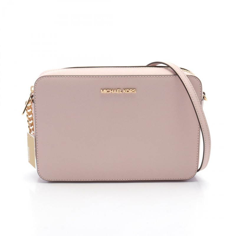 Michael Kors JET SET LG EW CROSS BODY Jet Set 肩背包 35T8GTTC9L 皮革粉紅全新女款-0