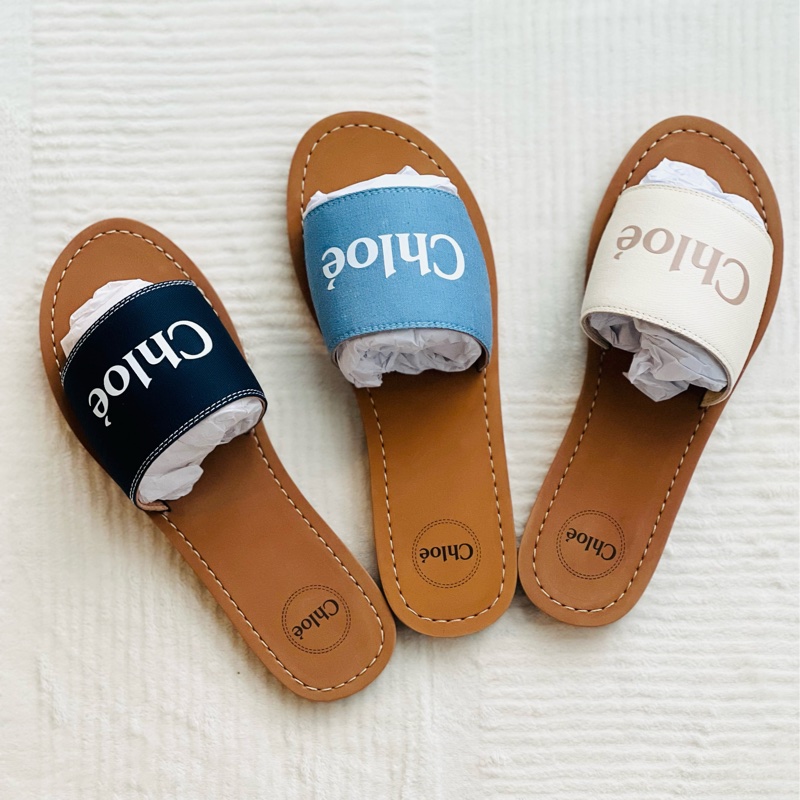 Chloe kids 拖鞋 $7280今日限定 奶油白37 38 天空藍38 只售現貨-1