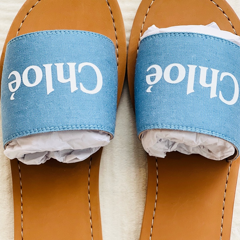 Chloe kids 拖鞋 $7280今日限定 奶油白37 38 天空藍38 只售現貨-6