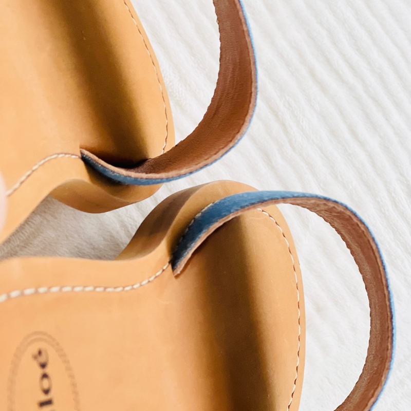 Chloe kids 拖鞋 $7280今日限定 奶油白37 38 天空藍38 只售現貨-8