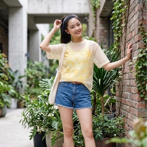 高田賢三KENZO二件式網狀虎頭上衣